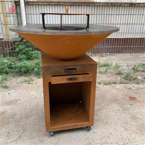 Barbecue en acier Corten, grill rouillés, <span class=keywords><strong>poêle</strong></span> <span class=keywords><strong>à</strong></span> feu, appareil de cuisson - Product Image 5