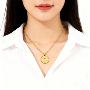 Collar de Cadena de Acero Inoxidable con Disco de San Benito, Joyería Cristiana para Sacerdotes y Exorcistas, Regalo - Product Image 3