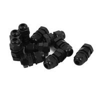 Connecteurs de câbles étanches en nylon à double entrée allongés M8 IP68 blancs et noirs, certifiés ROHS, prise et douille