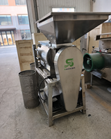 Enkelkanaals fruitpulper- en verfijnermachine voor tomaten- en bessenpuree verwerking met aangepaste spanning in voedingsmiddelenindustrie