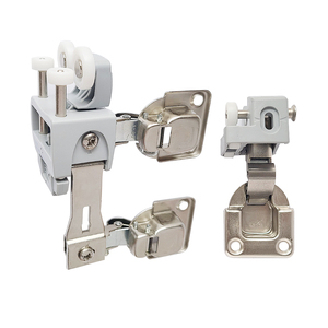 Poulie de <span class=keywords><strong>porte</strong></span> coulissante <span class=keywords><strong>Hettich</strong></span> Wingline L, accessoires pour armoire coulissante, nickel, utilisation en cuisine et salle de bain, ressort de pression - Product Image 1