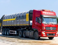 Camion compacteur de déchets à trois essieux avec transmission hydraulique manuelle, moteur et boîte de vitesses, vente directe d'usine