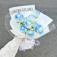 20 feuilles de papier d'emballage floral de style Ins de qualité supérieure, double face, imperméable, pour bouquets floraux