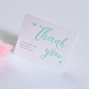 <strong>Custom</strong> Luxury Debossed Logo <strong>Printing</strong> Business Thank You Card for Small Business With Your Own Design - Product Image 4