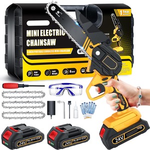 Power Man Mini Wood Cutting Machine 20V Cordless Circular <b>Saw</b> Chainsaw Chain <b>Saws</b> With 2 Battery CS03 Mini Chainsaw Chain <b>Saw</b> Pr - Product Image 1