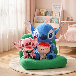 Peluche de <span class=keywords><strong>Lilo</strong></span> & Stitch con Flores, Peluche Corto de Algodón PP de 31-50 cm, Juguete para Bebés - Product Image 2