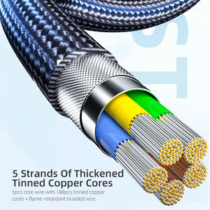 Essager 2022 tren bala tendencia 2021 de 0,5 M 1M 2M de carga rápida Tipo-c cable 5A Max Cabo Usb Tipo C - Product Image 4