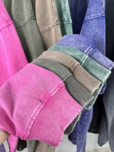 2023 nuovo stile lavato magliette di cotone pesante a manica lunga oversize in bianco abiti da uomo <span class=keywords><strong>Rap</strong></span> t-shirt all'ingrosso - Product Image 3