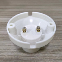 Accessoire à douille à vis en surface monté blanc 63mm Base de lampe ronde E27 pour ampoule LED à usage résidentiel