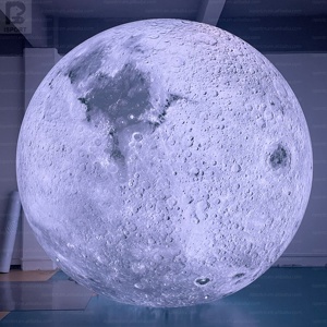 Décoration Lunaire Gonflable à Changement de Couleur LED, Grande Surface Photo pour Musée Scientifique/Événement Nocturne/Fête sur le Thème de l'Espace/Promotion - Product Image 2