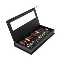 Boîte vide personnalisée pour faux ongles, transparente, en matériaux recyclés, avec paillettes, design portable, finition bronzante, rose, violet, noir