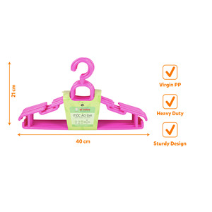 Display Hangers PP <b>Plastic</b> Heavy Duty Single Tier Modern Design Injection Molded Wardrobe Clothes Hangers Shirts T-Shirts - Product Image 1