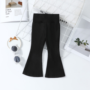 Ensemble trois pièces pour bébé fille, mignon et élégant, vêtements pour enfants avec pantalon trompette multicolores - Product Image 3