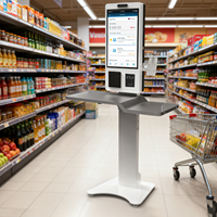 Distributeur automatique de cartes, kiosque de paiement en libre-service pour supermarché, lecteur de codes-barres à écran tactile, SDK intérieur