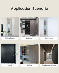 Porta Invisibile di Lusso Senza Telaio in Legno e Alluminio, Porta Segreta Personalizzata Pre-Installata per Ufficio e <span class=keywords><strong>Casa</strong></span> - Product Image 5