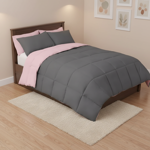 Edredón Alternativo de Plumón Sintético Suave Gris Tamaño King Queen al por Mayor, <span class=keywords><strong>Comprar</strong></span> Juegos de Edredón y Colchas para Cuna de Bebé - Product Image 1