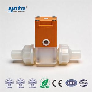 Vanne à diaphragme pneumatique à action directe à usage spécial pour la fabrication électronique, corps personnalisé en PVC/UPVC/PPH, sans écouvonnement métallique - Product Image 4