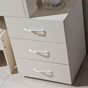 <span class=keywords><strong>Commode</strong></span> en bois blanc à <span class=keywords><strong>3</strong></span> tiroirs avec miroir, <span class=keywords><strong>commode</strong></span> de chambre à coucher et au Center de la maison - Product Image 5