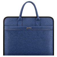 Sac à documents multifonctionnel en tissu Oxford avec fermeture éclair, mallette imperméable, sacs de conférence pour le bureau, sac pour ordinateur portable d'affaires
