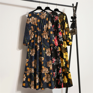 Summer Adult Women's Casual Bohemia <b>Flower</b> Print Maxi Dresses Fashion Hollow Out Tunic Vestidos - Product Image 4