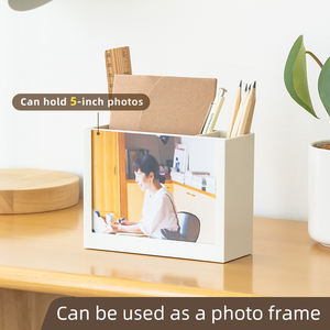 OEM/ODM Porte-stylo multifonctionnel de grande capacité Calendrier Affichage de cartes Conteneur de stockage Calendrier de bureau - Product Image 6