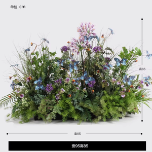 Plantes Artificielles Haut de Gamme : Delphinium Violet, Campanule, Fleur Papillon – Décoration Douce pour Intérieur, Salon et Vitrine - Product Image 5