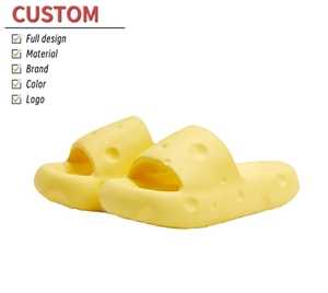 Phụ nữ mùa hè mềm pho mát dép cho dép với chân dày cảm giác nhà ngoài trời chân nhẹ nhàng PU lót-Bán buôn - Product Image 1