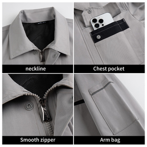 Conjunto de Ropa de Trabajo Resistente 100% Poliéster, Antiarrugas, Uniformes para Trabajadores de Garajes, Chaquetas y Pantalones para Hombre - Product Image 2