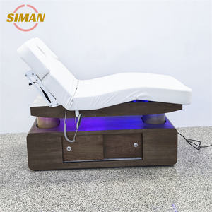 Table de <span class=keywords><strong>massage</strong></span> électrique portable réglable à <span class=keywords><strong>4</strong></span> moteurs Siman Cosmetics, lit de beauté avec lumière LED à sept couleurs pour <span class=keywords><strong>salon</strong></span> de beauté et <span class=keywords><strong>salon</strong></span> de coiffure - Product Image 5
