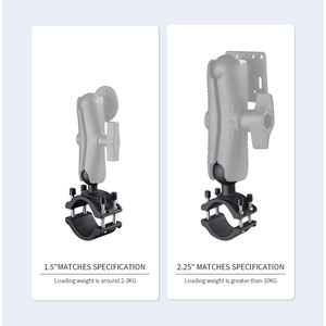 Base de sujeción para riel de 2 a 2.5 pulgadas VINmounts con cabezal esférico de 1.5 pulgadas, compatible con soportes RAM VIN-CD-GJDZ5-1.5 - Product Image 4