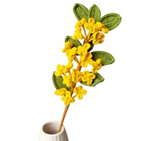 Bouquet de fleurs d'osmanthus au crochet fait main, bouquet de fleurs au crochet, cadeaux pour la Saint-Valentin, cadeaux pour la fête des mères