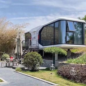 Módulo Prefab Outdoor Resort Houses Space Houses Flat Pack Container Hotel moderno Panel sándwich Estructura de acero Container House - Product Image 3