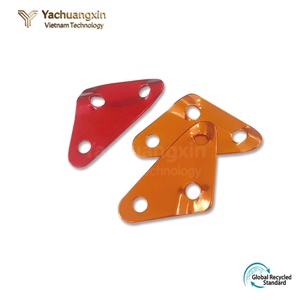 <b>Red</b> Aluminum Triangle <b>Tent</b> Stake 65mm x 33mm with 6mm Holes for Camping Outdoor Use - Product Image 6