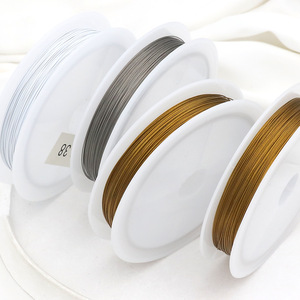 Vente directe d'usine de fil d'acier pour la création de bijoux DIY et la fabrication de colliers de perles, fil à perler, fil d'acier inoxydable fin. - Product Image 3