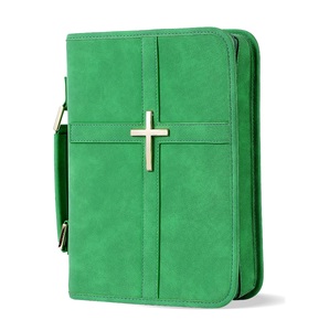 Funda de Biblia de Cuero Vegano con Bolsillo para Teléfono - Product Image 1