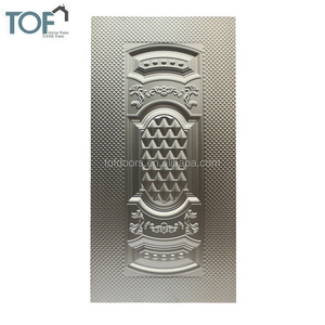 <span class=keywords><strong>Porte</strong></span> en peau de métal laminée à froid pour les maisons Entrée avant pour la maison Panneau gaufré Tôle de fer extérieur stratifié Entrée principale Déco - Product Image 2