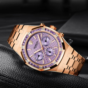 Montre homme chronographe automatique mécanique Miyota en acier inoxydable de luxe personnalisée, cadran à aiguilles, bracelet de 20 mm, résistante à l'eau - Product Image 4