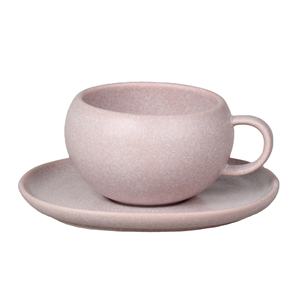Juego de <span class=keywords><strong>Tazas</strong></span> de Café de Cerámica Multicolor Personalizadas a Precio de Fábrica, Taza de Té y Platillo <span class=keywords><strong>Vintage</strong></span> con Esmalte Reactivo Mate - Product Image 4