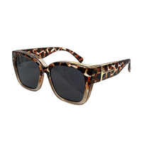 Lunettes de soleil polarisées carrées grand format pour femmes avec protection UV400, monture intégrale pour la conduite et le cyclisme