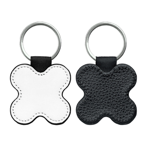 Bán buôn T-Shirt hình dạng hai mặt PU da thăng hoa khoảng trống móc khóa cho quà tặng - Product Image 4