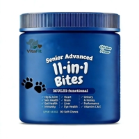 OEM ODM Complexe Probiotique Canin & Soutien Immunitaire au Saumon Naturel 11-en-1 Vitamines Complètes sous Forme de Friandises Tendres Emballage Personnalisable en Usine