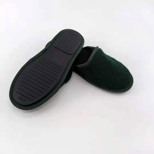 Bathroom Fluffy Felt Slippers for Women Customizable Green Cotton Indoor Winter Products - Product Image 2