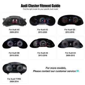 لوحة عدادات رقمية مطورة بشاشة LCD مع نظام كاربلاي، عداد سيارة جديد لسيارات أودي Q5 وSQ5 موديلات 2010-2018 - Product Image 6