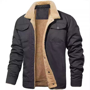 <span class=keywords><strong>Veste</strong></span> d'hiver pour homme Fitspi, nouvelle collection, doublée en <span class=keywords><strong>polaire</strong></span>, vêtements de travail en coton, <span class=keywords><strong>veste</strong></span> décontractée, manteaux pour homme, fabrication en usine - Product Image 4