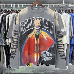 Camisetas de <span class=keywords><strong>Manga</strong></span> <span class=keywords><strong>Larga</strong></span> para Hombre, 100% Algodón de Alta Calidad, Estilo Urbano, Casual, Retro, Lavadas, Nueva Marca - Product Image 3