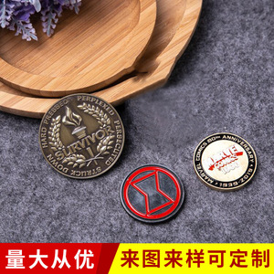 Insignias Metálicas Esmaltadas Personalizadas, Forma Irregular, Estilo Vintage, Sin Níquel, Tipo Broche de Mariposa, para Regalos Empresariales - Product Image 2
