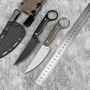 Cuchillo de Caza con Mango de Fibra de Nailon para Exteriores, Acero 8Cr13Mov, Cuchillo Táctico de Supervivencia EDC para Camping, Hoja Fija con Funda Kydex - Product Image 2