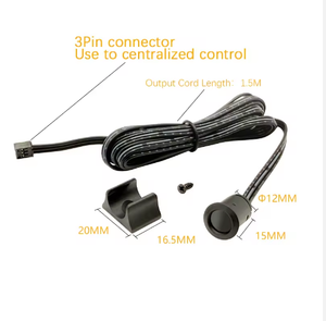 DC12V/24V Slimme Touch Dim-sensor Schakelaar 5A 60W IP22 PVC Materiaal voor Kast LED Verlichting Aanpasbaar - Product Image 5