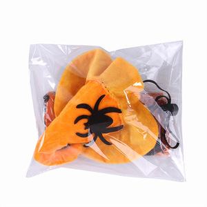 Ensemble de costumes d'Halloween pour animaux de compagnie Manga, taille unique, chapeau de chauve-souris, bavoir citrouille, accessoire pour chien et chat - Product Image 5