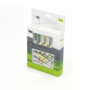 Boîte en carton pliable personnalisée pour tee de golf imprimés, boîte à cartes pour tee de golf, emballage OEM pour accessoires de golf - Product Image 3